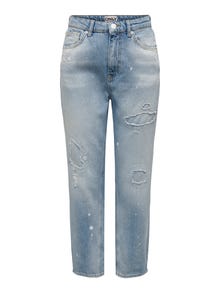 ONLY ONLBetty High Waist Straight Jeans -Light Blue Denim - 15290374