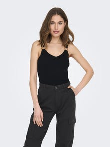 ONLY Detailed Knit Top -Black - 15290402