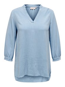 ONLY Curvy V-Neck Tunic -Clear Sky - 15290403