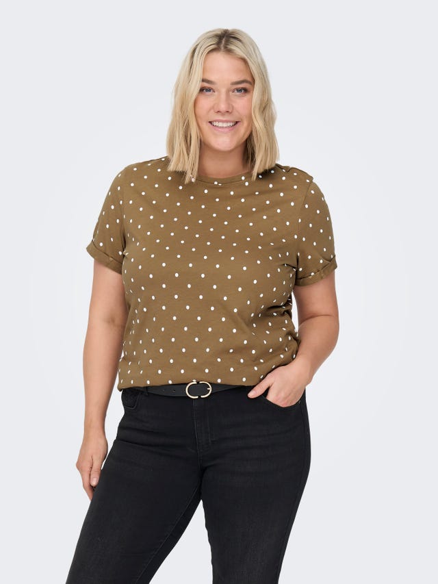 ONLY Curvy dotted t-shirt - 15290406