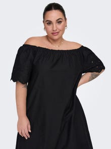 ONLY Regular Fit Off Shoulder Short dress -Black - 15290424