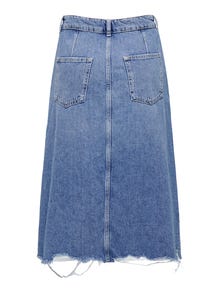 ONLY Midi denim skirt -Medium Blue Denim - 15290437