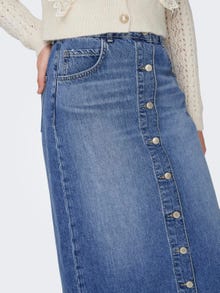 ONLY Midi denim skirt -Medium Blue Denim - 15290437