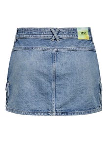 ONLY denim mini Cargo skirt -Medium Blue Denim - 15290497