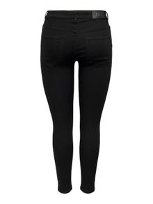 ONLY JDYMOLLY High Waist SKINNY ANKEL SLIT BLAK Jeans -Black Denim - 15290503