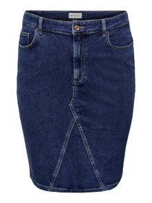 ONLY High waist Long skirt -Medium Blue Denim - 15290532