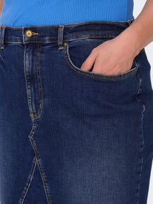 ONLY High waist Lange rok -Medium Blue Denim - 15290532