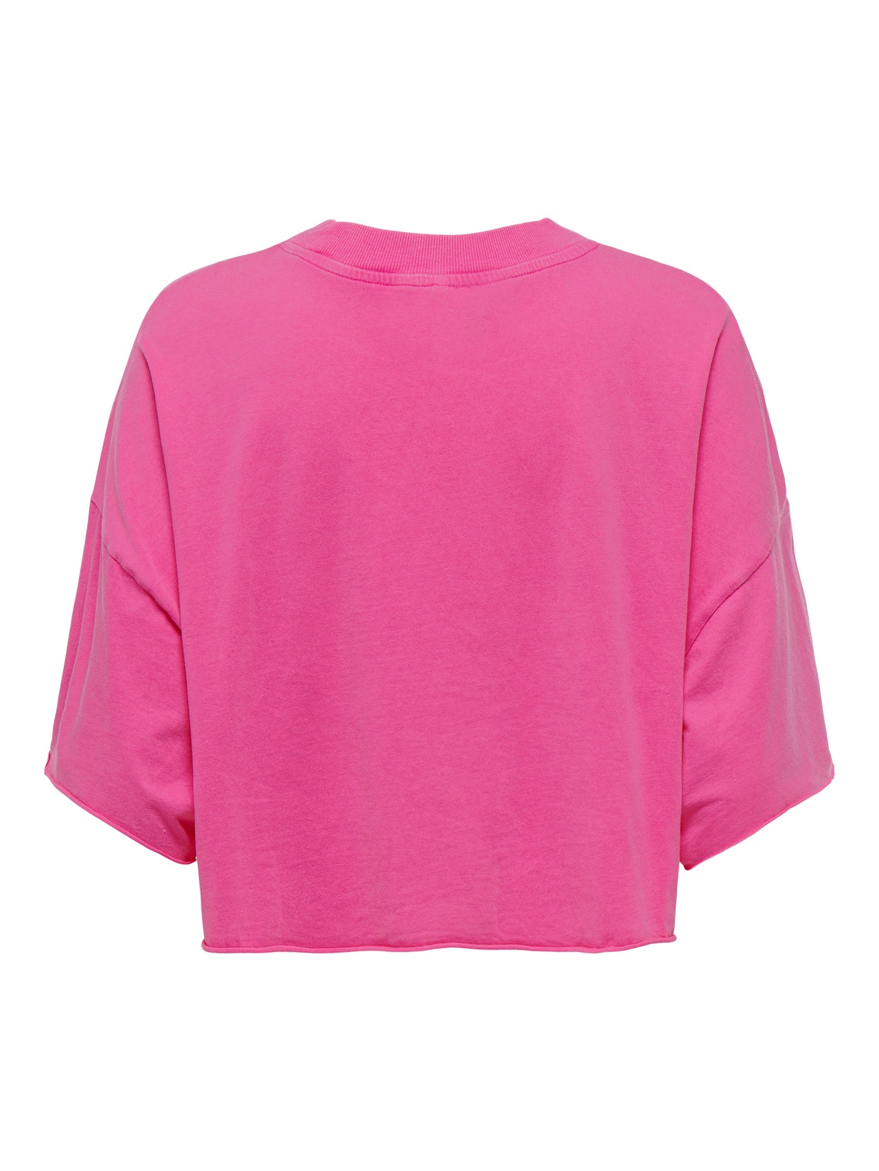 ONLY Cropped Boxy Fit T-shirt -Fuchsia Purple - 15290548