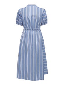 ONLY V-Neck Midi Dress -Della Robbia Blue - 15290563