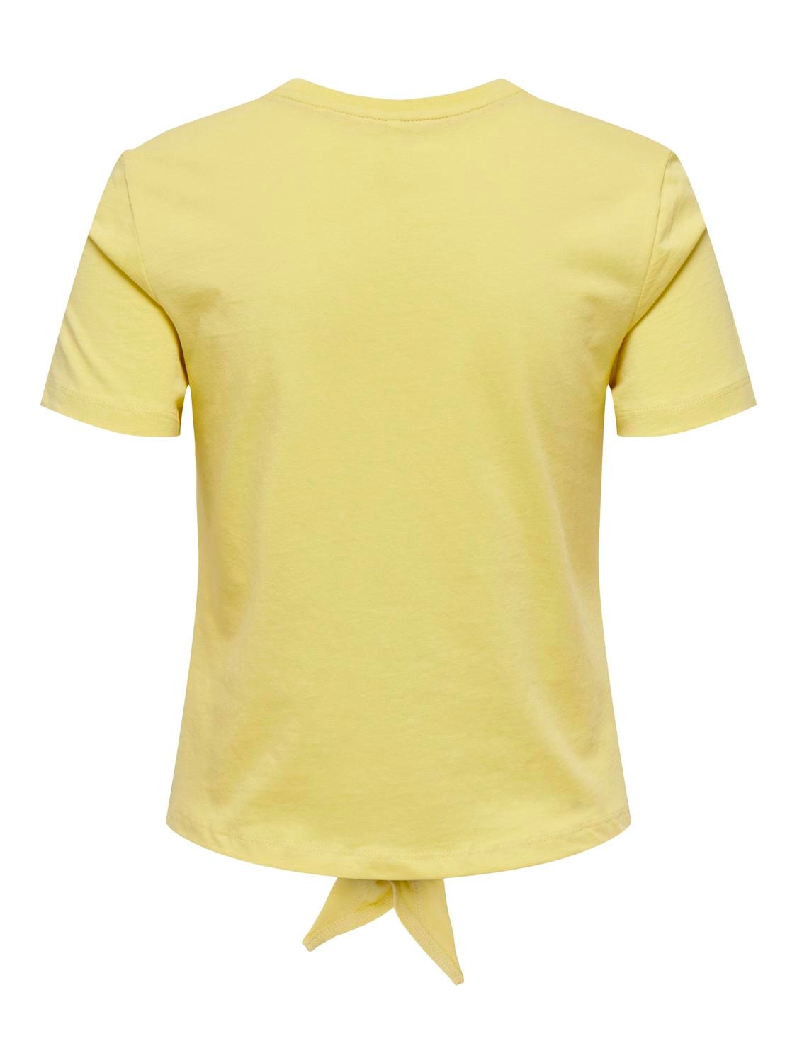 ONLY O-hals t-shirt med knudedetalje -Sundress - 15290571