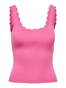 ONLY U-Neck Pullover -Pink Power - 15290585