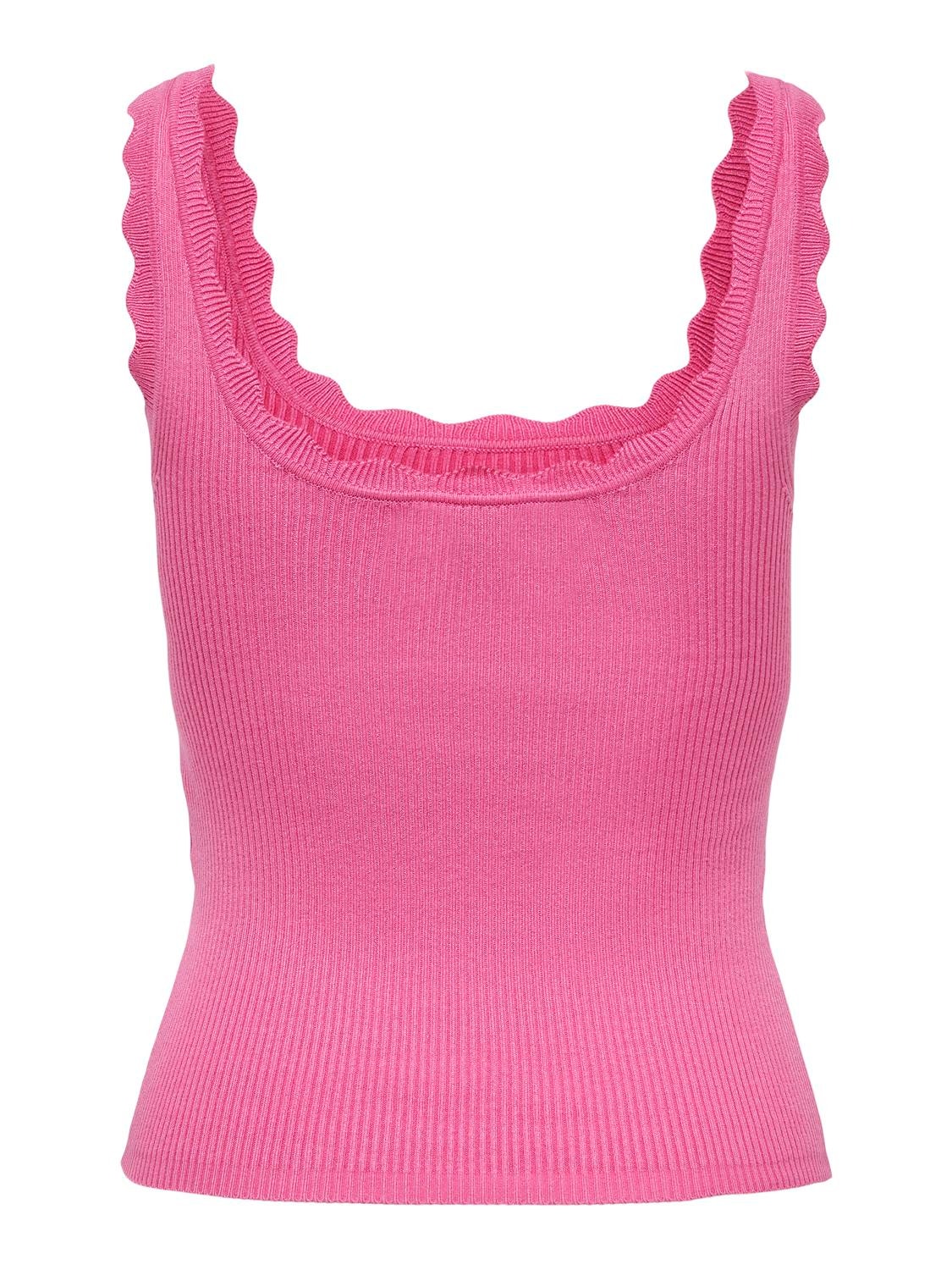 ONLY U-ringning Pullover -Pink Power - 15290585