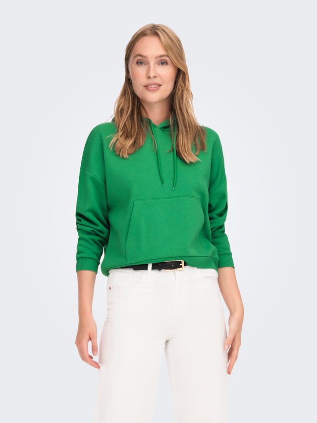 ONLY Pocket Hood Sweatshirt - 15290592