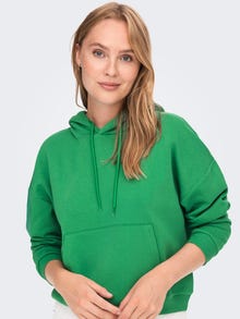 ONLY Pocket Hood Sweatshirt -Leprechaun - 15290592