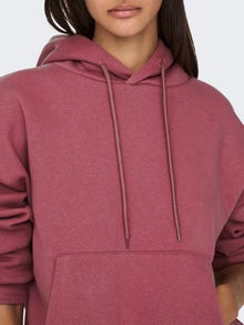 ONLY Pocket Hood Sweatshirt -Rose Brown - 15290592