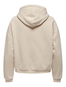 ONLY Basic Sweat Hoodie -Sandshell - 15290592