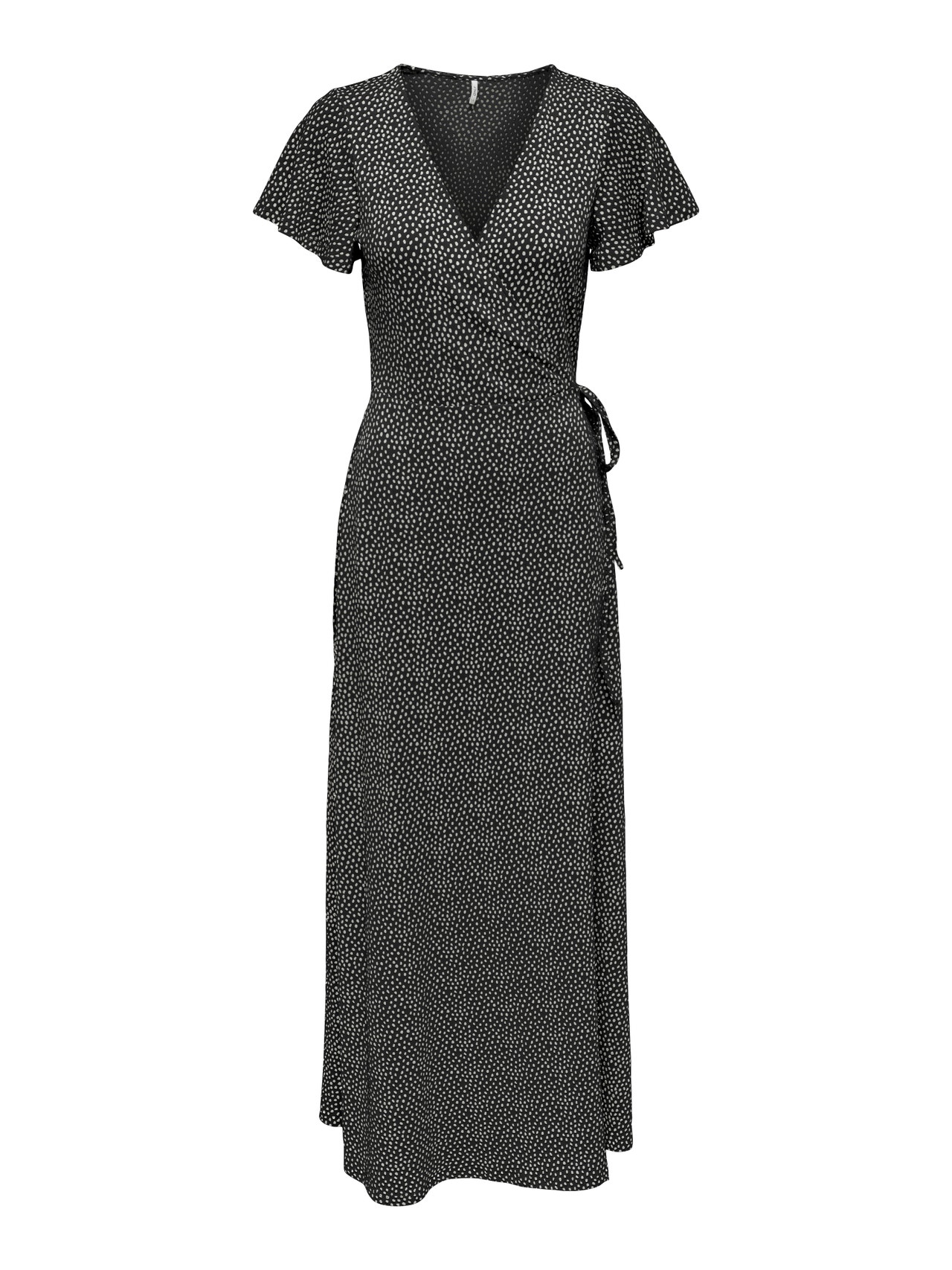 ONLY Vestido largo Corte regular Cuello en V -Black - 15290628