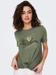 ONLY Regular Fit Round Neck T-Shirt -Kalamata - 15290646