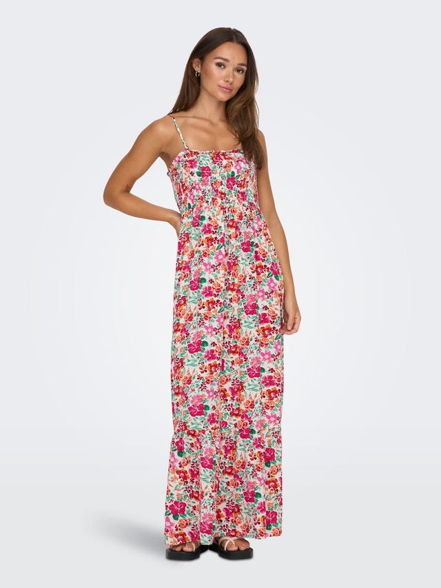 ONLY Maxi smock dress with thin straps - 15290653