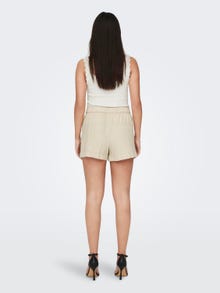 ONLY Shorts cargo Cargo Fit Taille haute Ourlets repliés -Oatmeal - 15290684