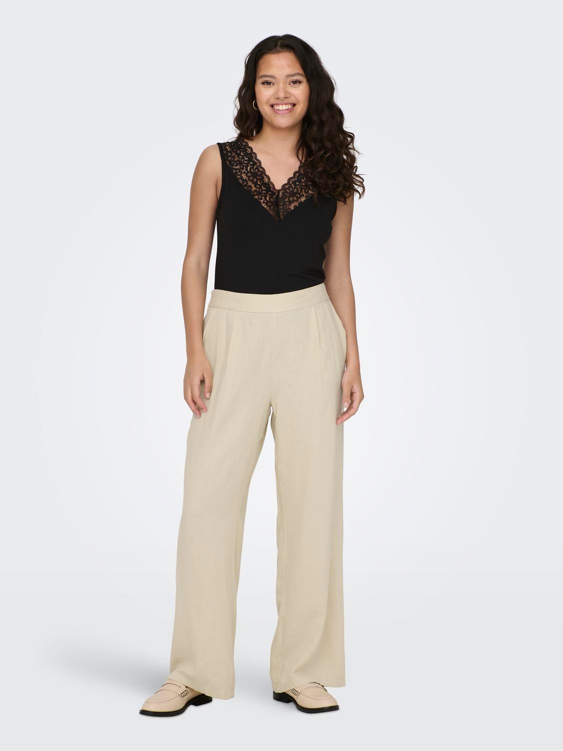 Wide Leg Fit Mid waist Track Pants with 30% discount!