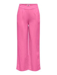 ONLY Pantalons de survêtement Wide Leg Fit Taille moyenne -Pink Power - 15290685
