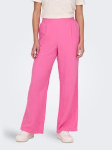 ONLY Wide Leg Linen Pants -Pink Power - 15290685