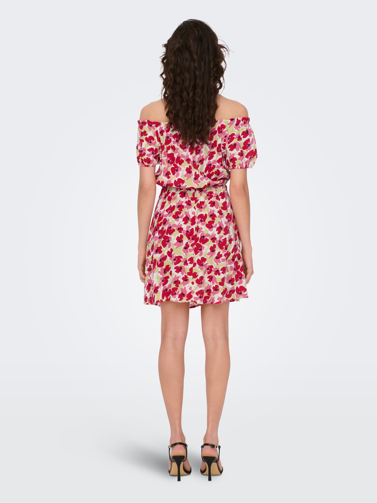 ONLY Mini Off shoulder kjole -Warm Sand - 15290698