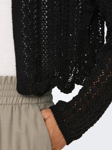 ONLY Regular Fit V-Neck Dropped shoulders Knit Cardigan -Black - 15290744