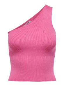 ONLY One Shoulder Pullover -Pink Power - 15290755