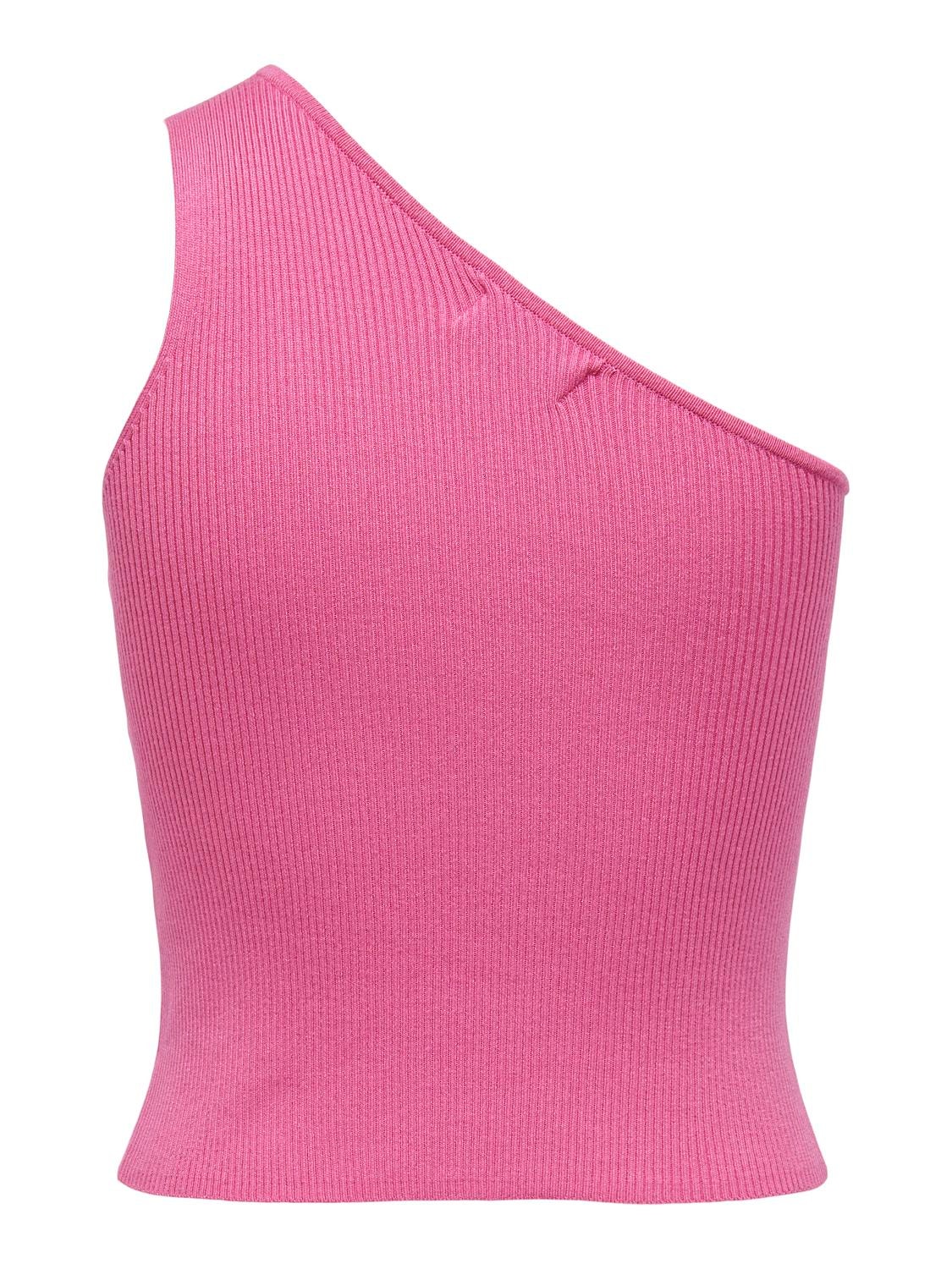 ONLY Ein-Schulter Ausschnitt Pullover -Pink Power - 15290755