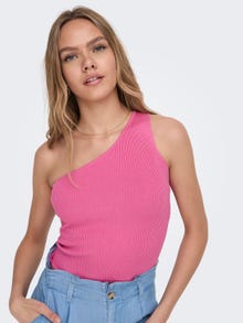 ONLY One Shoulder Top -Pink Power - 15290755