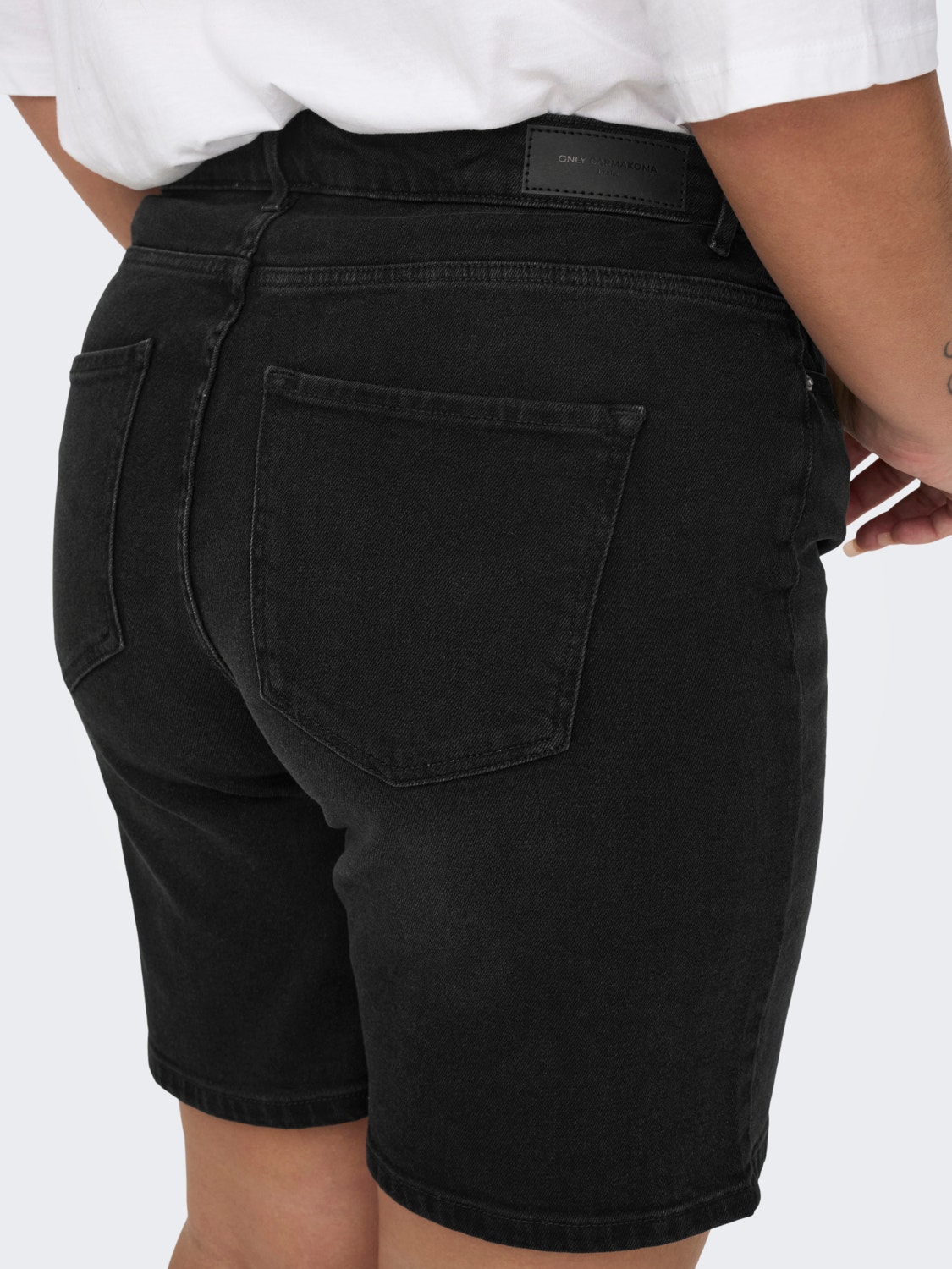 ONLY Straight Fit Curve Jeans -Washed Black - 15290769