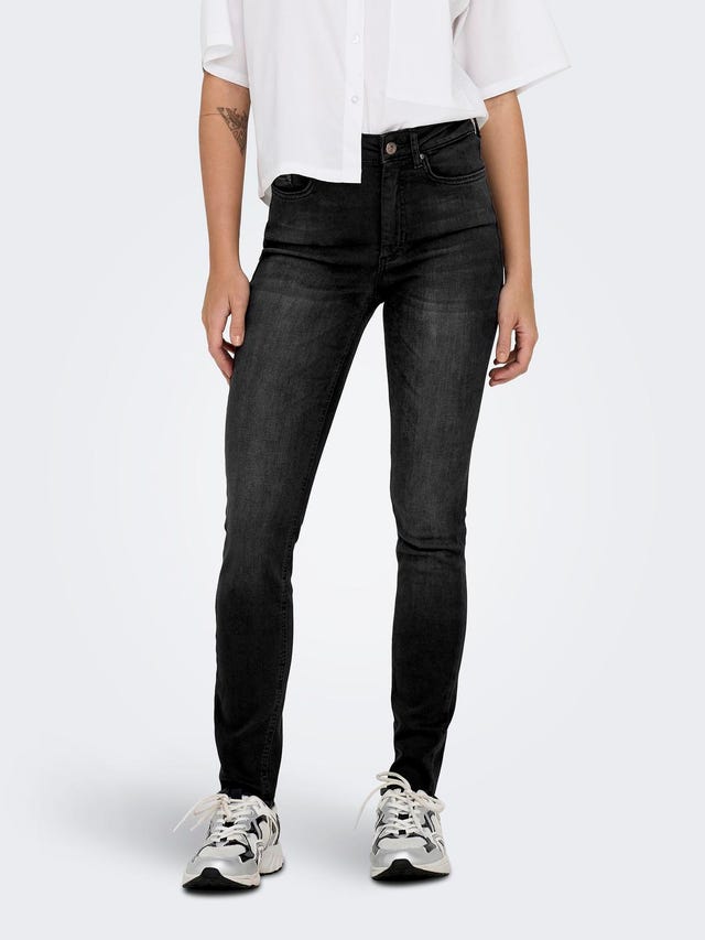 ONLY onlblush high waist skinny ankle raw Jeans  - 15290773
