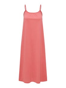ONLY Robe longue Loose Fit Col rond -Tea Rose - 15290778