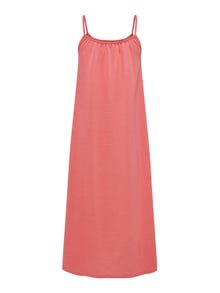 ONLY Loose Fit O-Neck Long dress -Tea Rose - 15290778