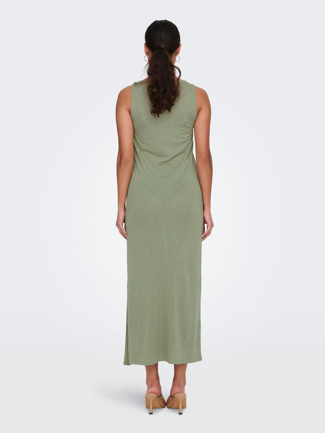 brugervejledning uvidenhed Blåt mærke Loose fit O-hals Lang kjole | Medium grønn | ONLY®