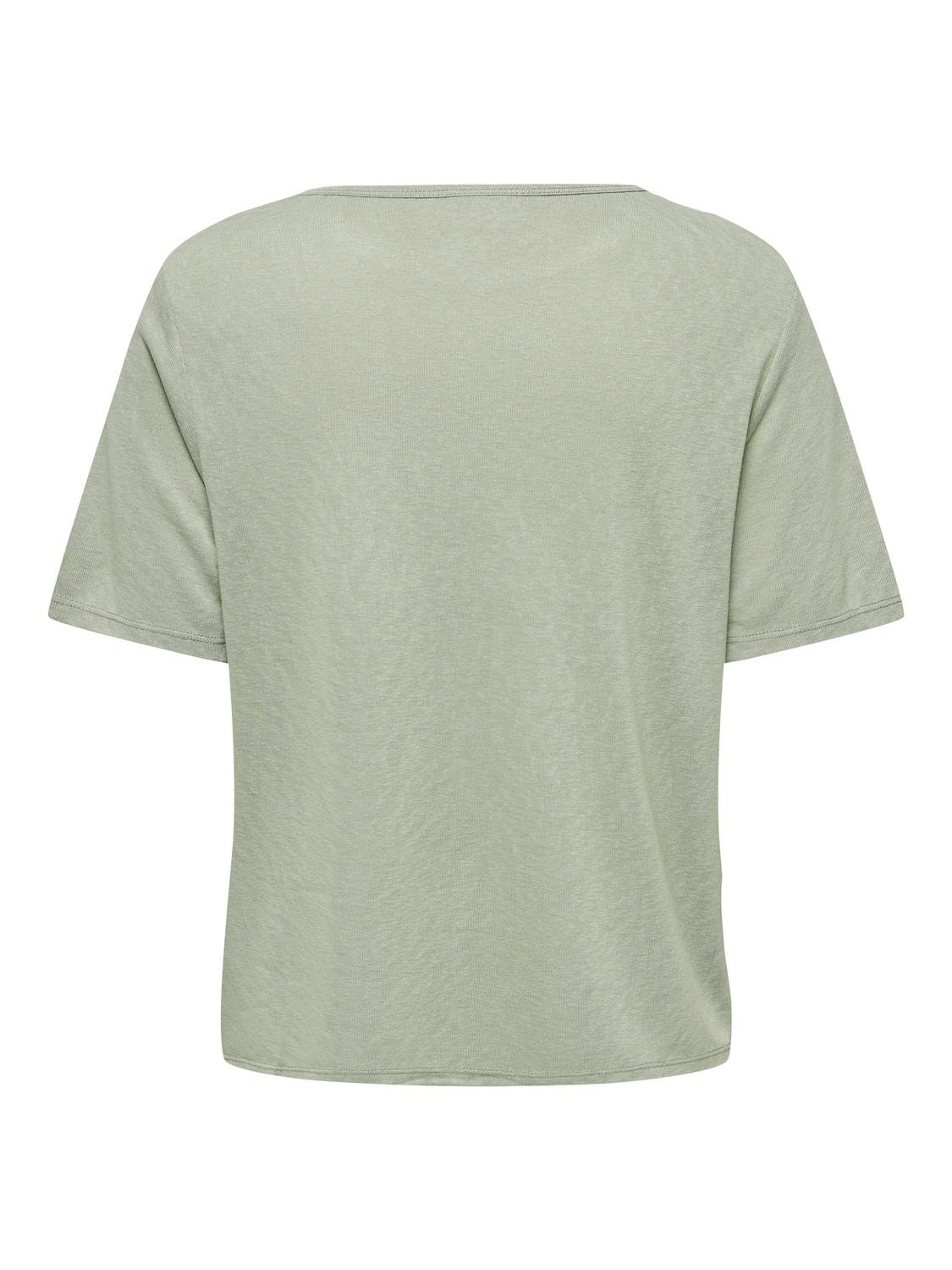 ONLY Regular Fit O-Neck T-Shirt -Seagrass - 15290780