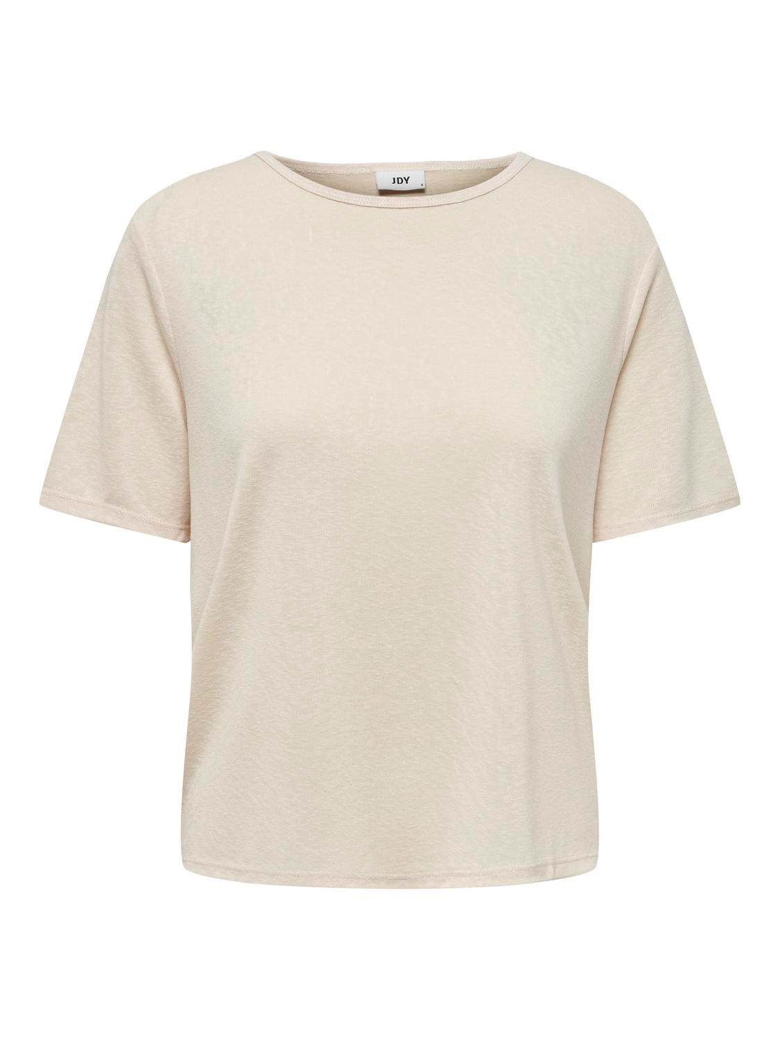 ONLY Regular fit O-hals T-shirts -Sandshell - 15290780