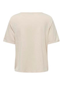 ONLY Normal geschnitten Rundhals T-Shirt -Sandshell - 15290780