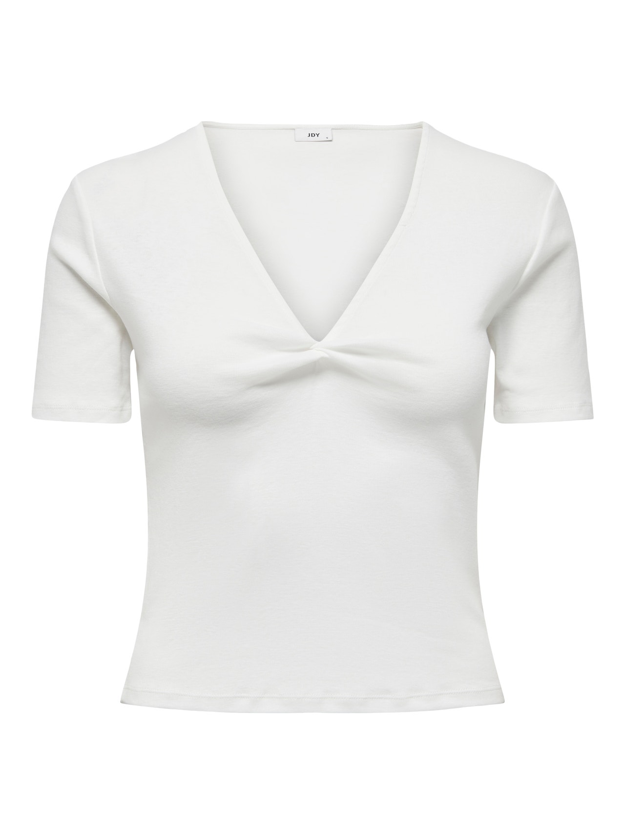 ONLY Regular Fit V-Neck T-Shirt -Cloud Dancer - 15290782