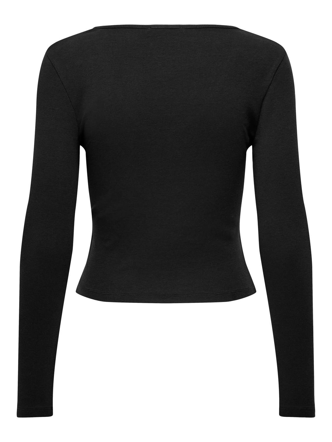 ONLY T-shirts Tight Fit Col rond -Black - 15290845