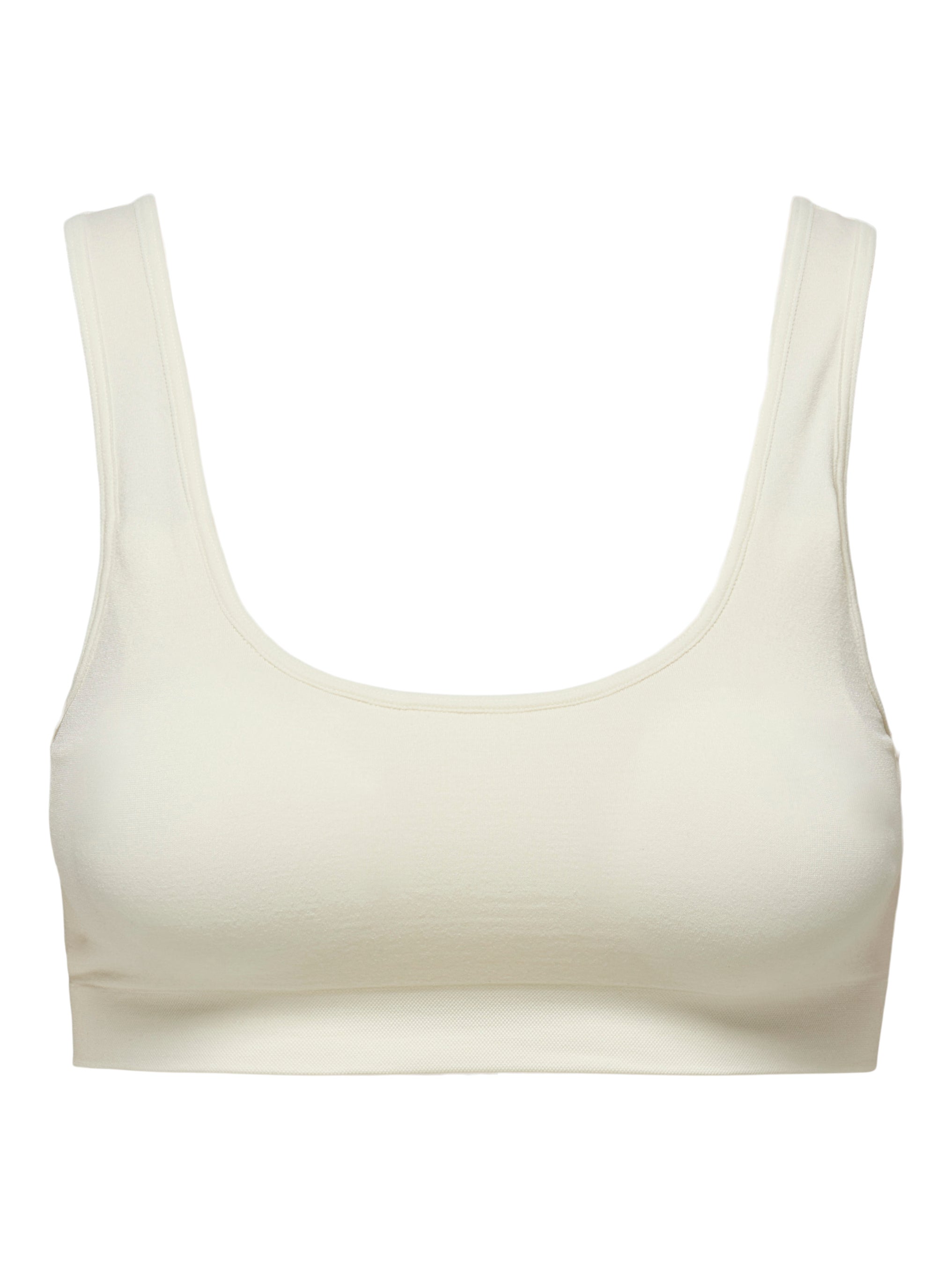 Wide straps Bras, White