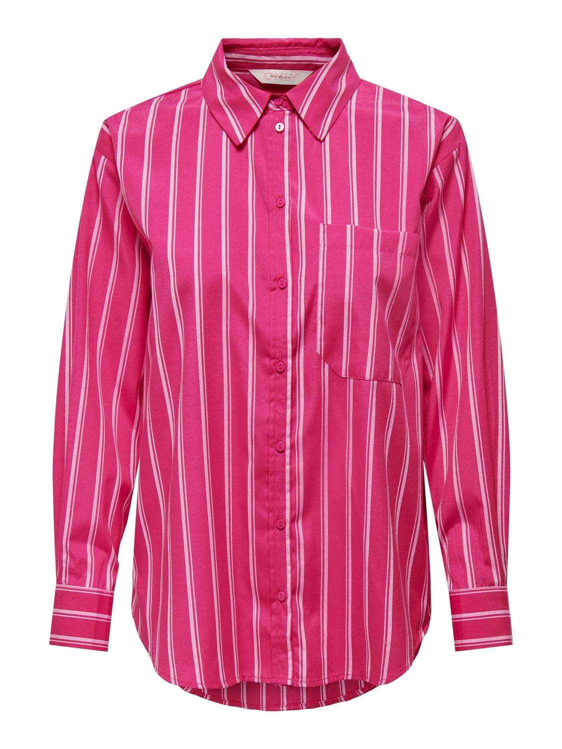 ONLY Regular Fit Shirt collar Shirt -Fuchsia Purple - 15290925