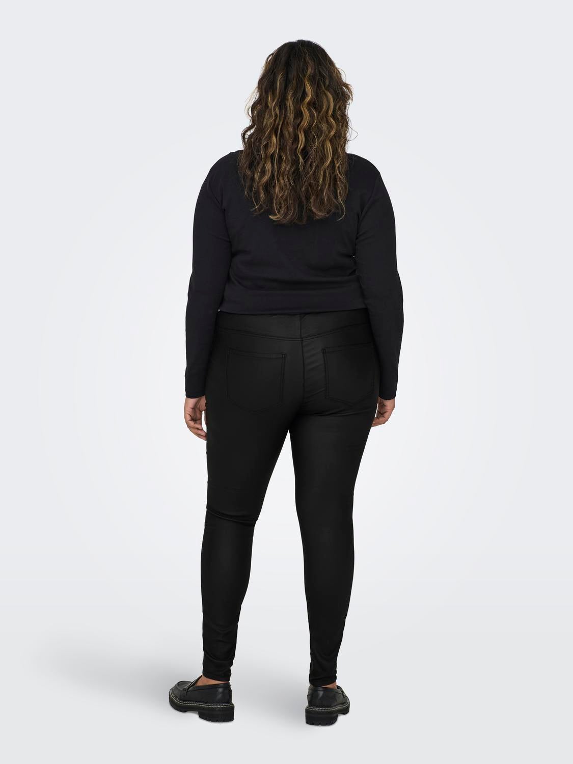 Plus size best sale coated jeggings