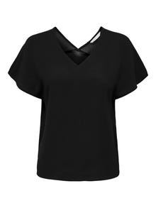 ONLY Tops Regular Fit Col rond -Black - 15290993