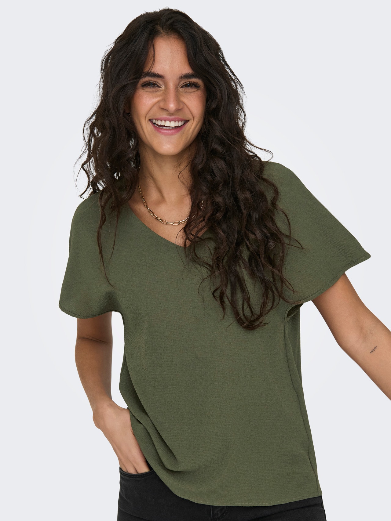 ONLY Tops Corte regular Cuello redondo -Kalamata - 15290993