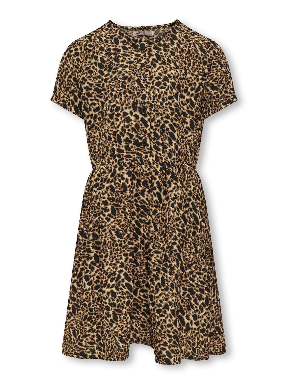 ONLY Regular Fit O-hals Kort kjole -Ginger Root - 15291029