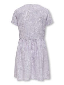 ONLY Regular Fit Round Neck Short dress -Purple Rose - 15291029