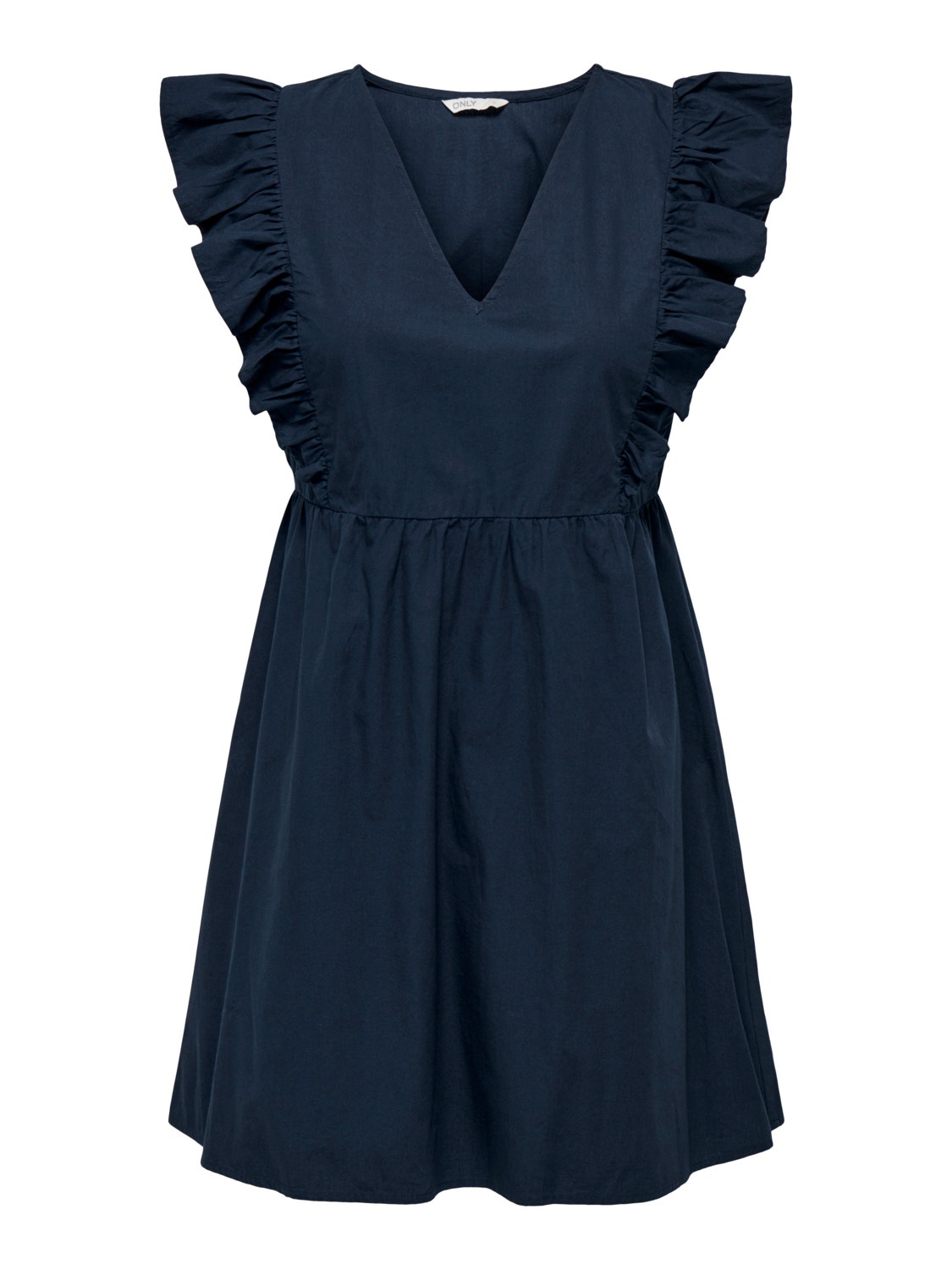 ONLY Mini V-Neck Dress With Frills -Navy Blazer - 15291030